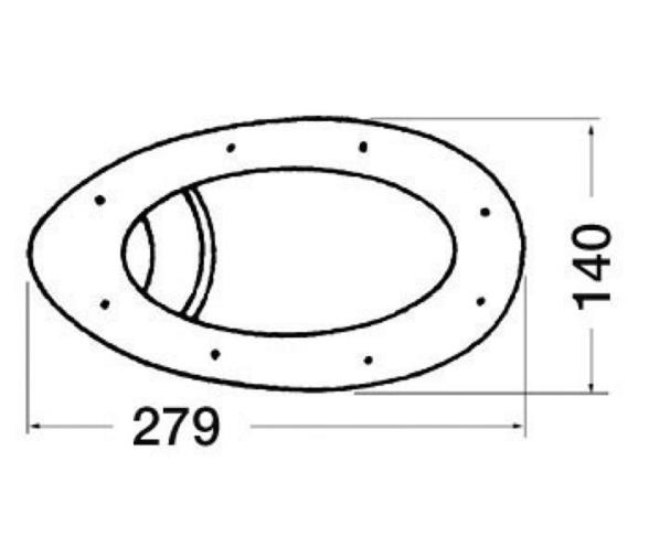 Osculati Luz de Casco Instalacion en Linea de Flotacion