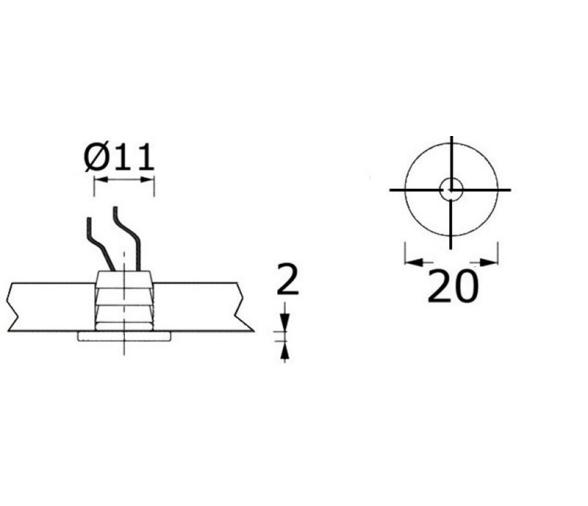 Luz de Cortesia LED Apus-R para Montaje Empotrado