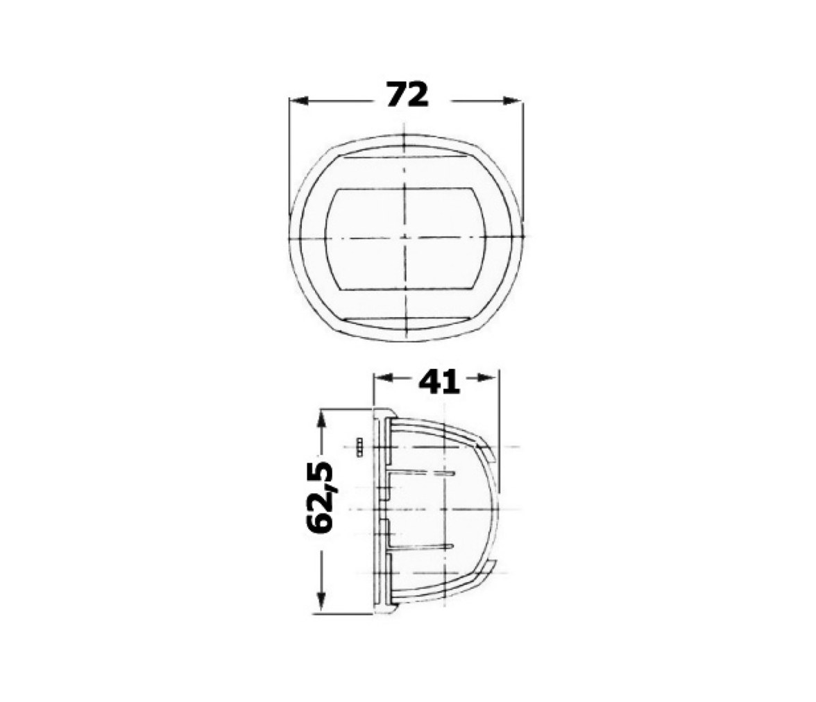 Osculati Luz de Navegacion Babor Compact 12 Carcasa Inox