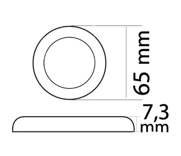 Osculati Luz de Techo Procion LED 65 mm
