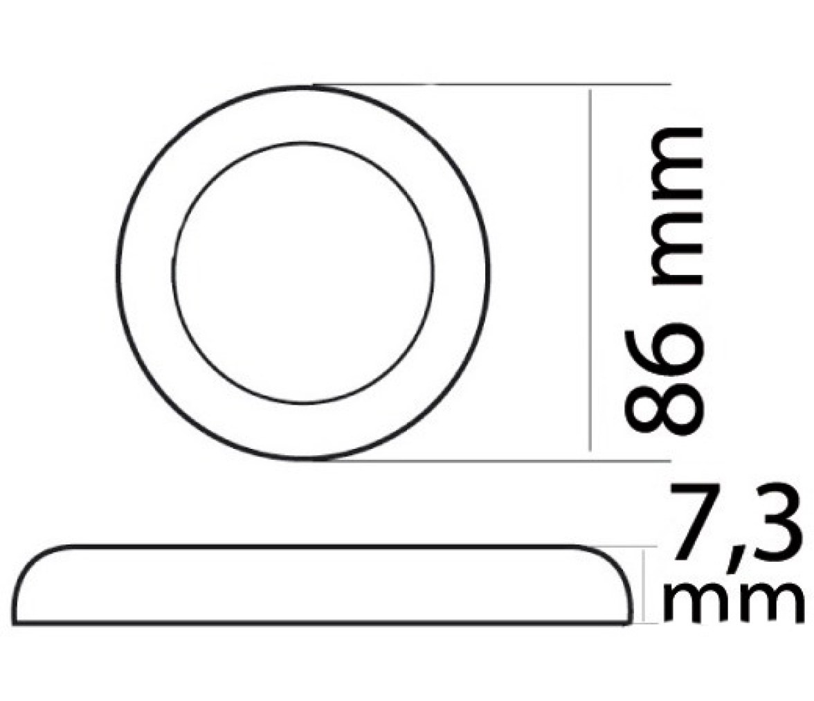 Osculati Luz de Techo Procion LED 86 mm