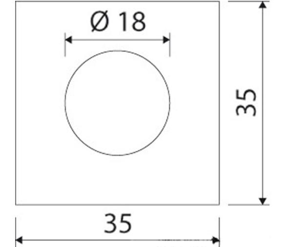 Osculati Luz Empotrable LED para Techo Cuadrada