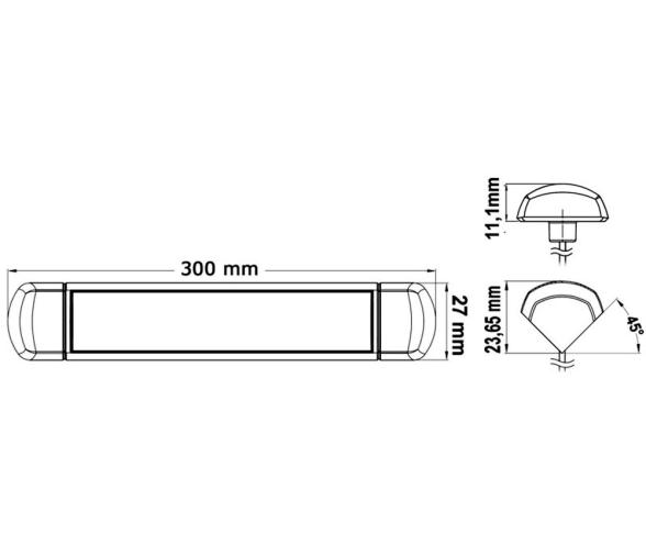 Osculati Luz LED de Mesa Interruptor Táctil