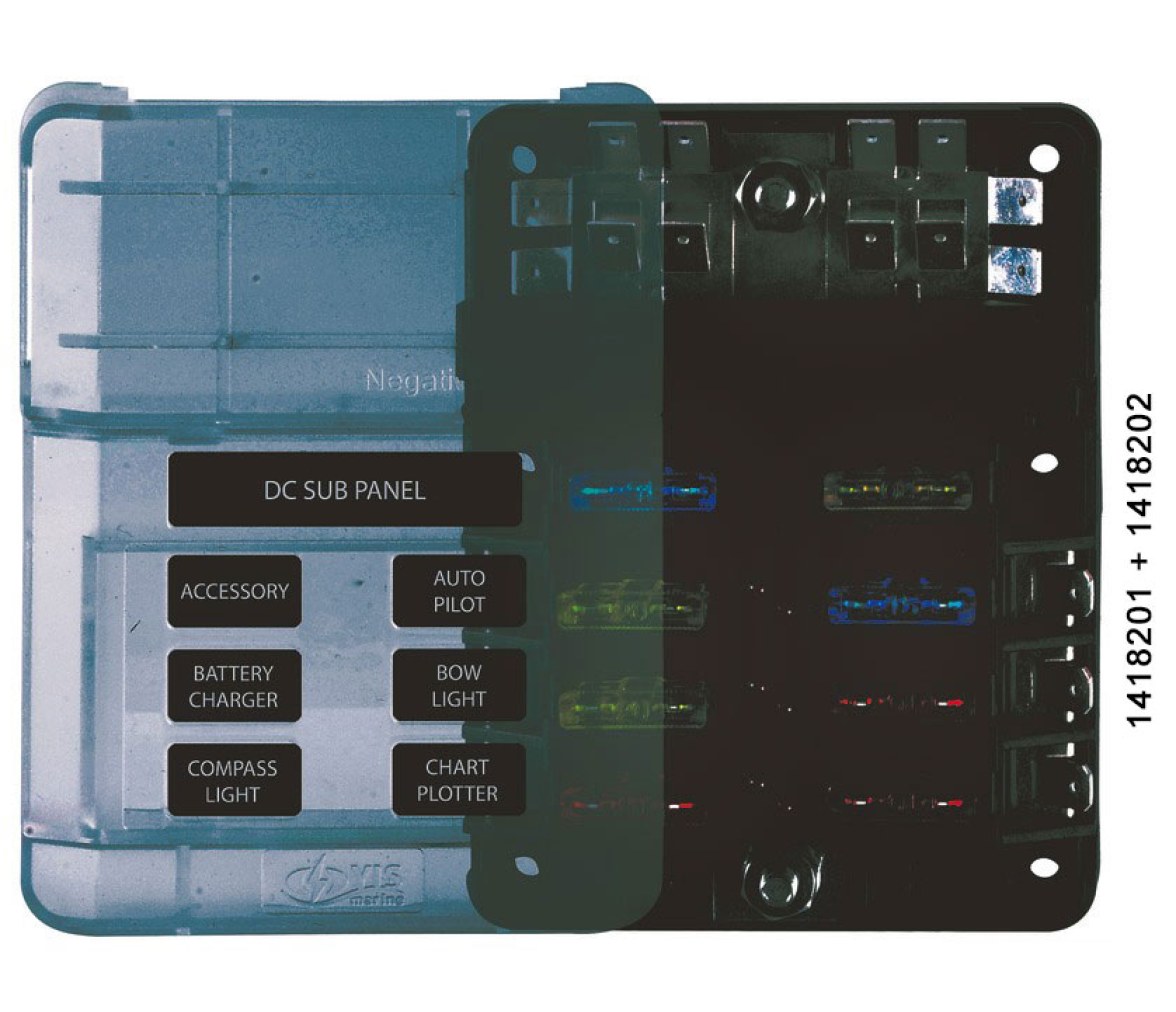 Osculati Modulo Basico Barra Colectora para Caja 6 Porta Fusibles