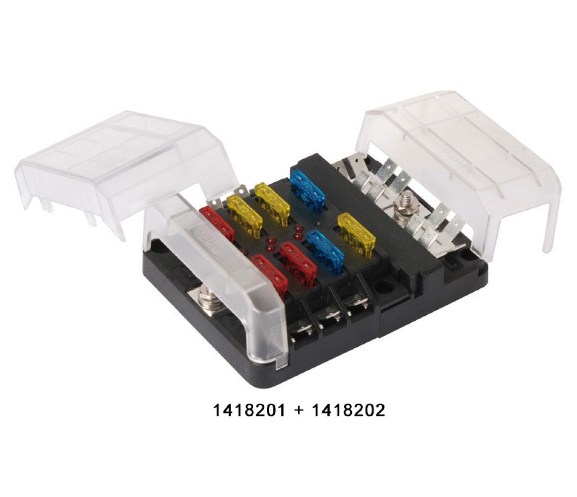Osculati Modulo Basico Barra Colectora para Caja 6 Porta Fusibles