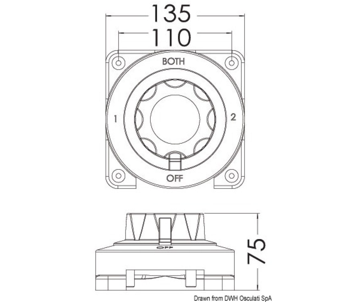 Osculati  Interruptor de Bateria Selecta