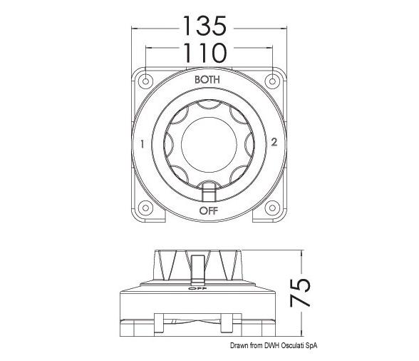 Osculati  Interruptor de Bateria Selecta
