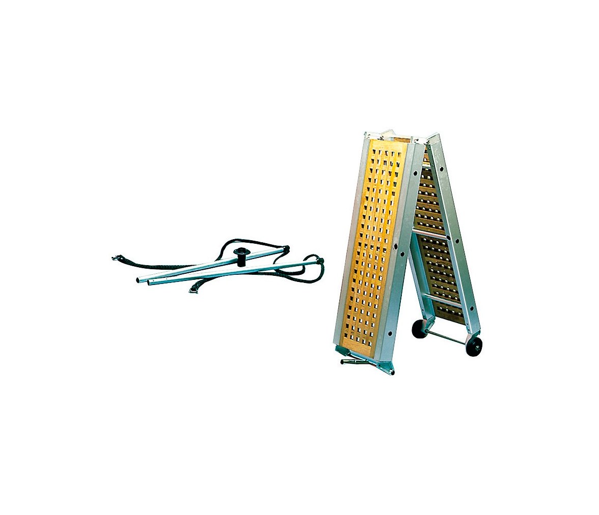 Osculati Pasarela Plegable de Reja de Teca