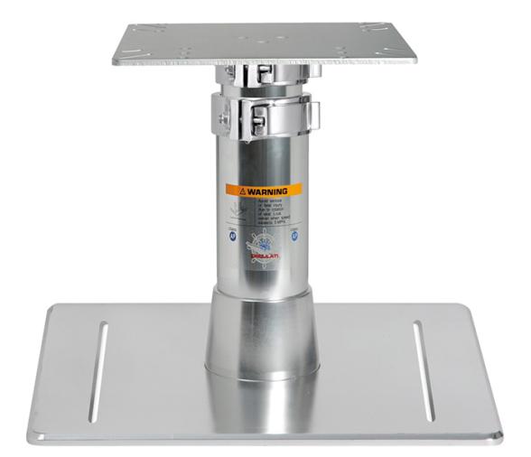 Osculati pedestal de mesa Heavy Duty con base cuadrada 500 x 500 mm