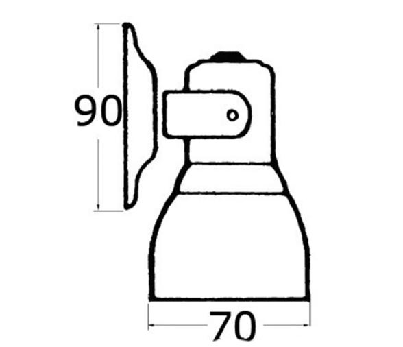 Osculati Proyector de Luxe 5/12 W 12 V