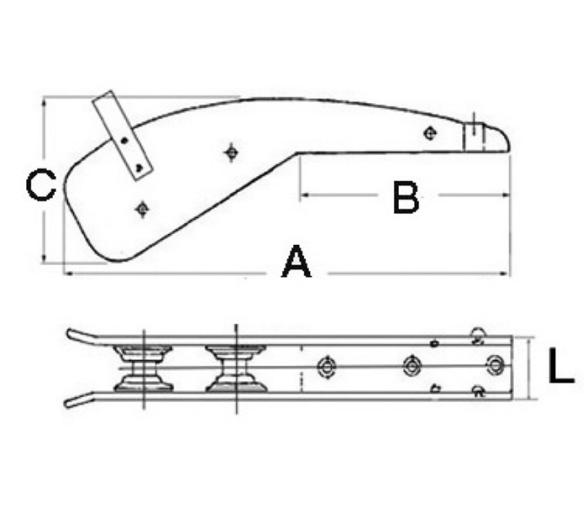 Osculati Puntera de Proa Inox para Anclas 6/10kg