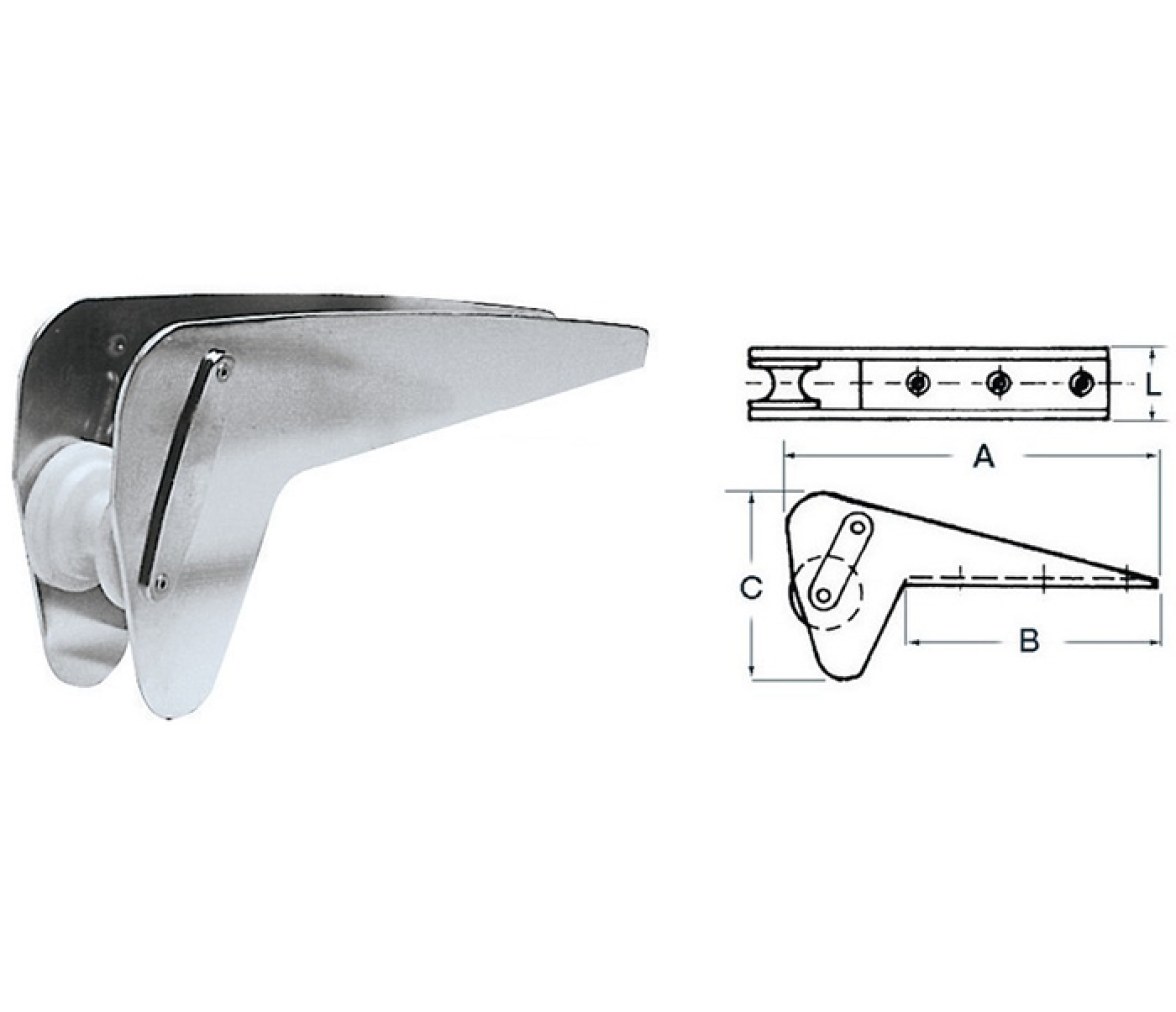Osculati Puntera de Proa Inox para Bruce/Trefoil