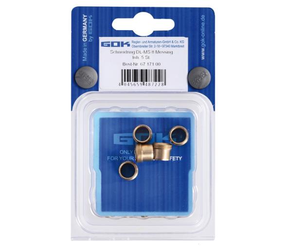 GOK Casquillos de Repuesto para Accesorios de Tubo de cobre