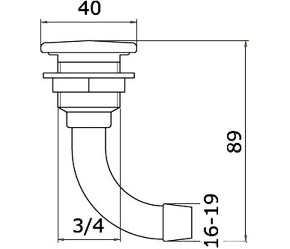Osculati Respiradero de Combustible de Bronce Cromado