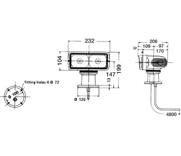 Osculati Shanshin Faro Giratorio Electrico