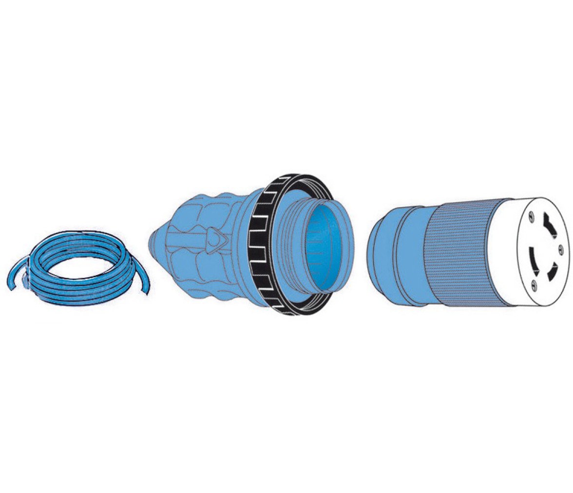Osculati Tapa PVC Enchufe de Pantalan 50 A 220V