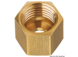 Osculati Brass Nut for Copper Pipe
