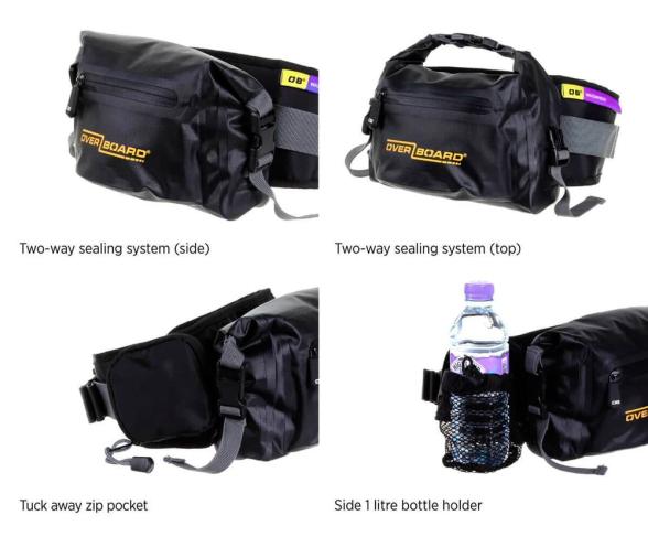 OverBoard Riñonera Estanca 4L Negra