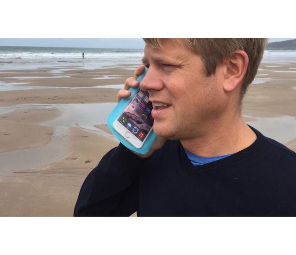 OverBoard Funda Estanca Grande Aqua para Movil