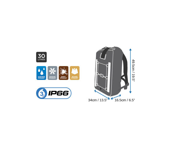 Over Board Waterproof Pro-Sports Backpack 30L