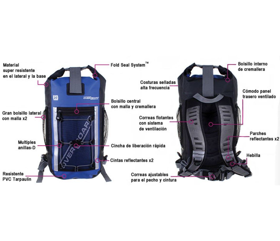 OverBoard Mochila Estanca Pro-Sports 30L