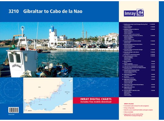 Imray Pack Cartas Nauticas 3210 Estrecho Gibraltar-Cabo de la Nao