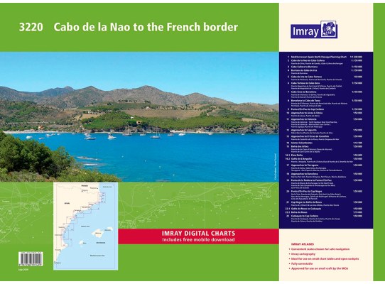 Imray Pack Cartas Nauticas 3220 Cabo de Nao-Francia