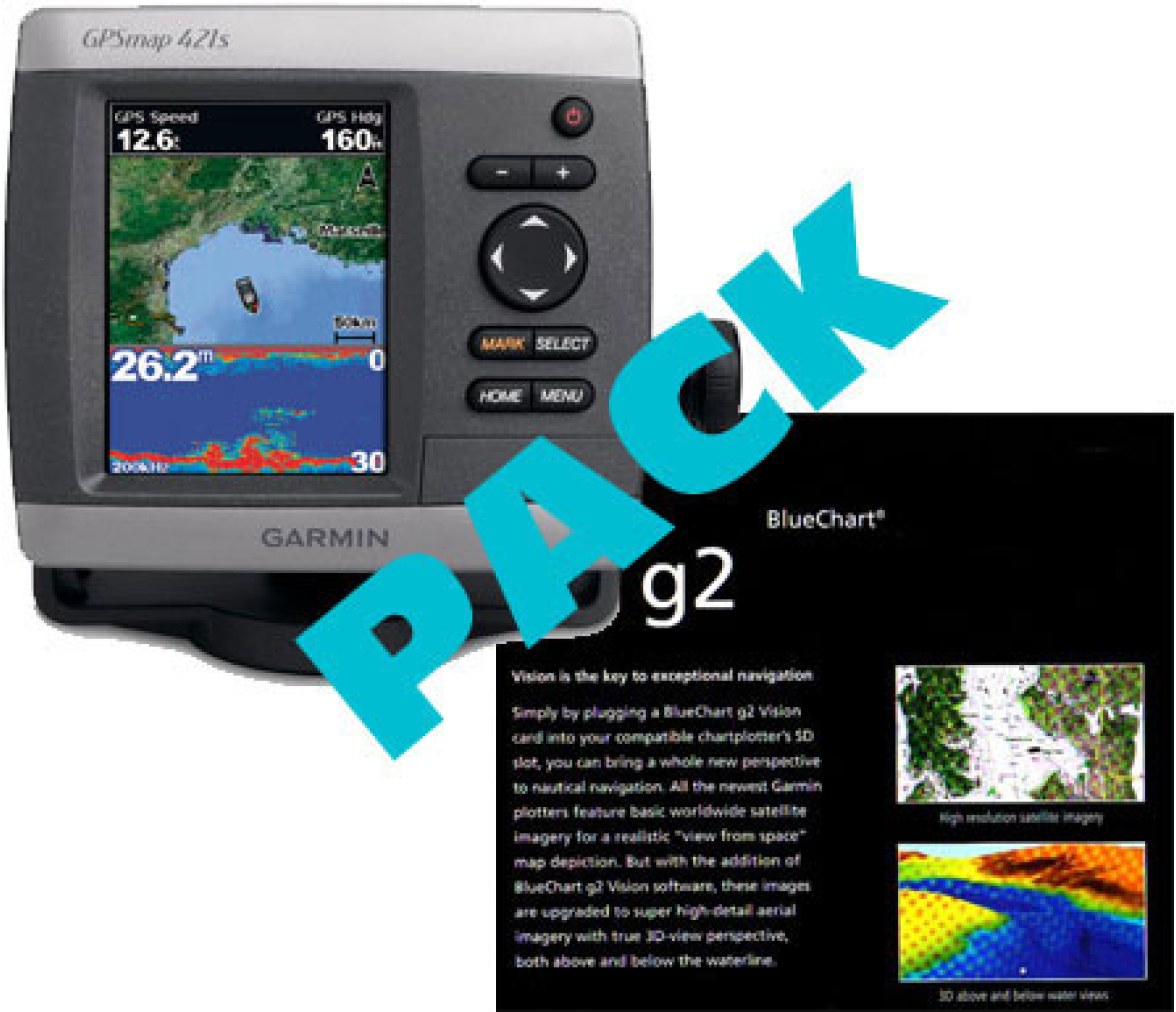 Pack GPS Plotter Garmin GPSMAP 521 + Cartography