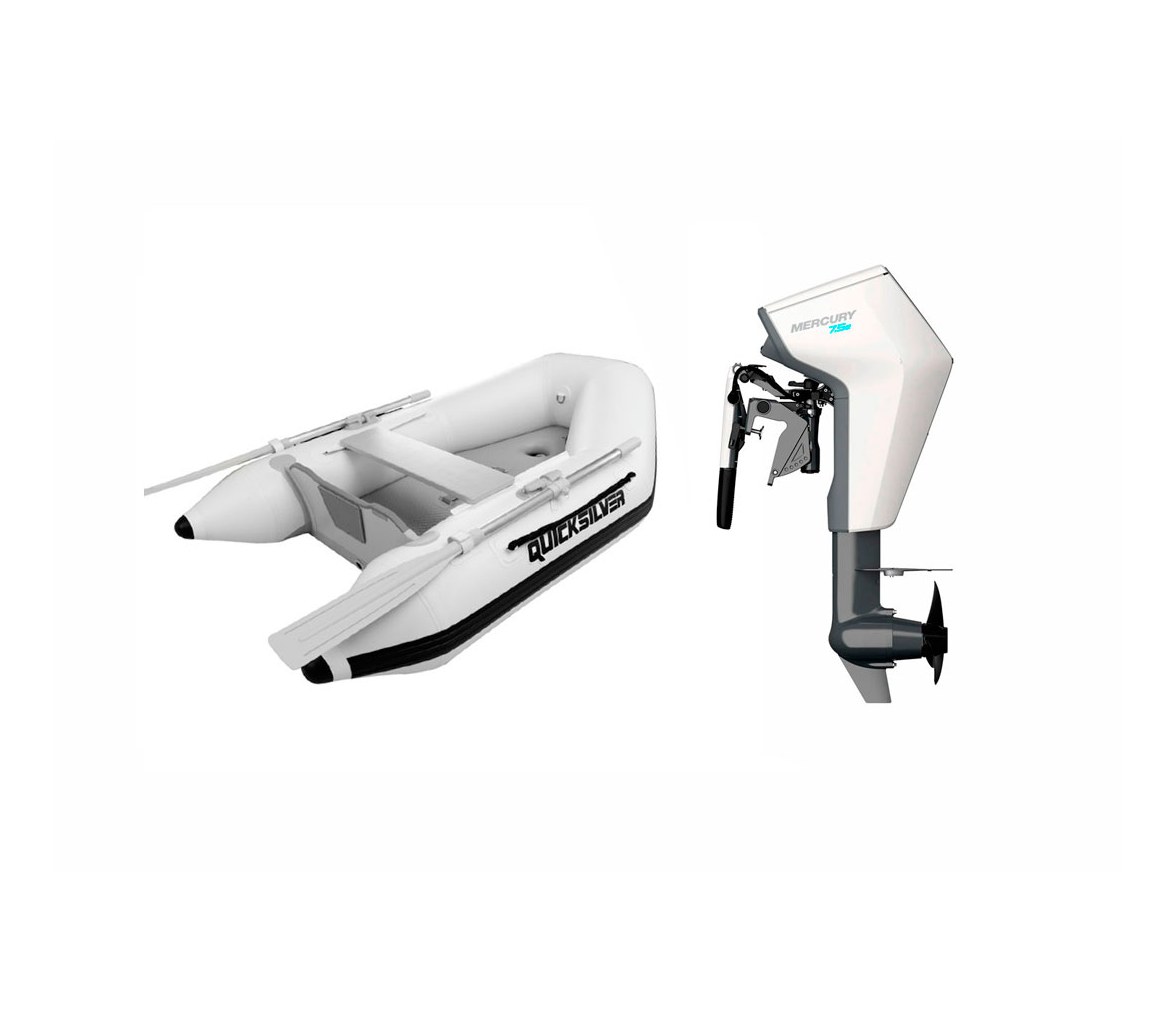 Pack Neumatica Quicksilver 200 Tendy AD + Motor Mercury Avator 7.5 EM