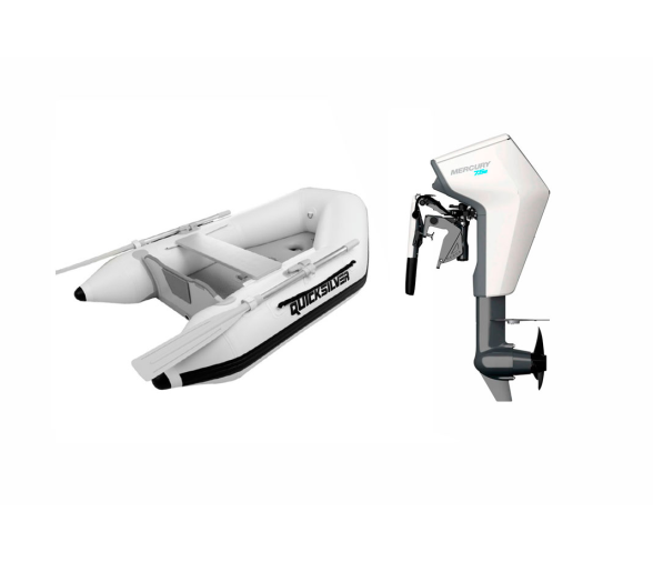 Pack Neumatica Quicksilver 200 Tendy AD + Motor Mercury Avator 7.5 EM