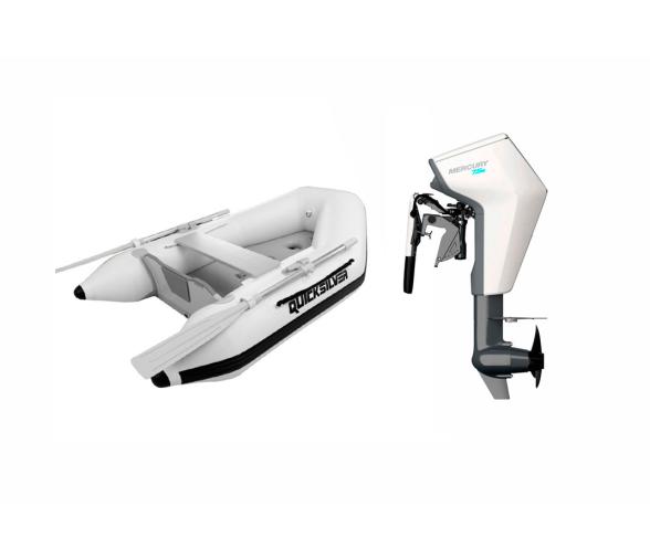 Pack Neumatica Quicksilver 240 Tendy AD + Motor Mercury Avator 7.5 EM