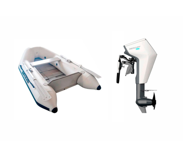 Pack Neumatica Quicksilver 240 Tendy SF + Motor Mercury Avator 7.5 EM