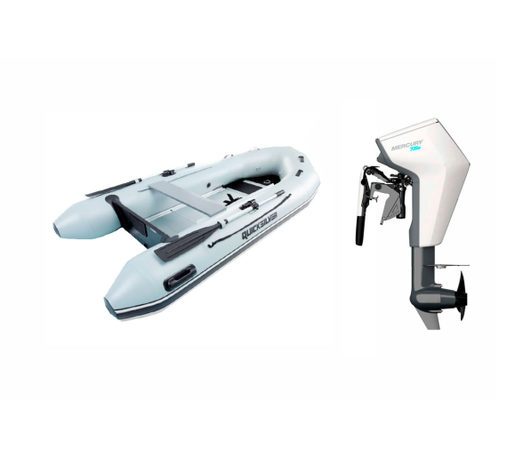 Pack Neumatica Quicksilver 250 S + Motor Mercury Avator 7.5 EM