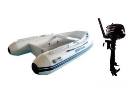 Pack Neumatica Quicksilver 270 Alu Rib + Motor Fueraborda Mercury 4 M