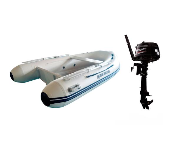 Pack Neumatica Quicksilver 270 Alu Rib + Motor Fueraborda Mercury 5 M