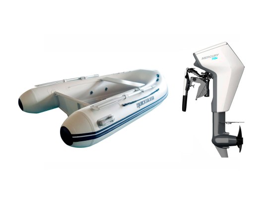 Pack Neumatica Quicksilver 270 Alu Rib + Motor Mercury Avator 7.5 EM