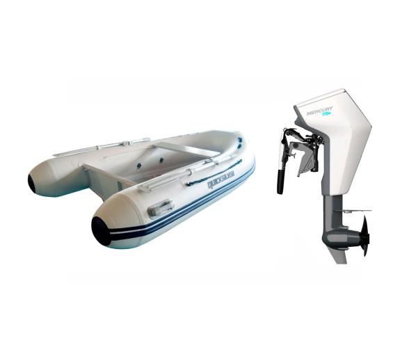 Pack Neumatica Quicksilver 270 Alu Rib + Motor Mercury Avator 7.5 EM