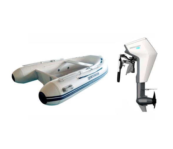 Pack Neumatica Quicksilver 270 Alu Rib + Motor Mercury Avator 7.5 EM