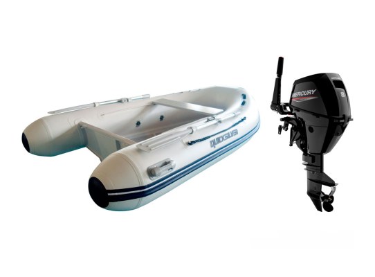 Pneumatic Pack Quicksilver 290 Alu Rib + Mercury  8 M EFI Outboard Motor