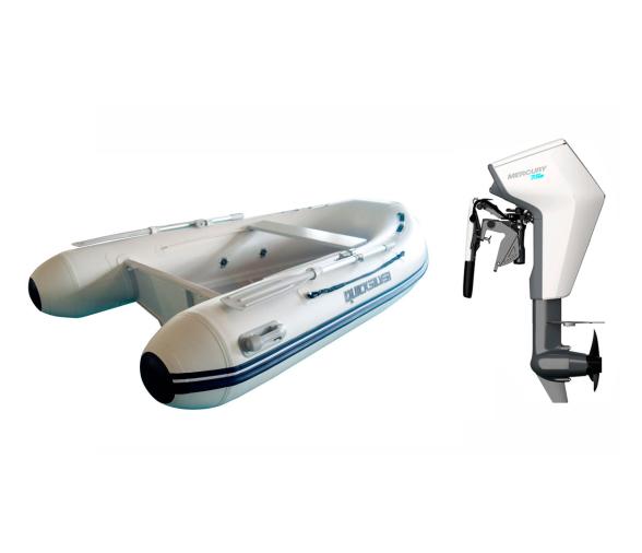 Pack Neumatica Quicksilver 290 Alu Rib + Motor Mercury Avator 7.5 EM