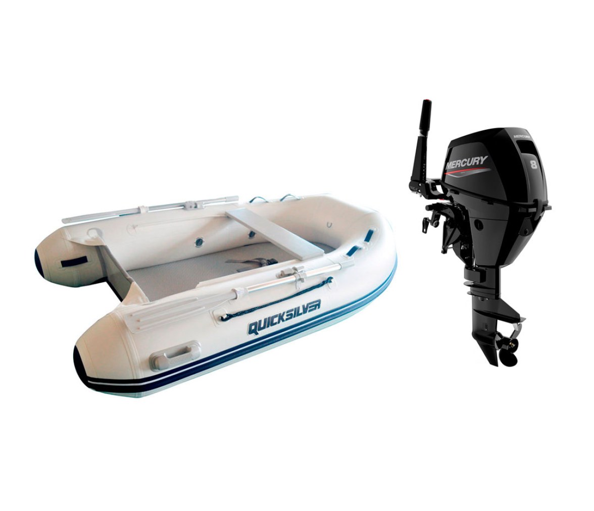 Pack Neumática Quicksilver 300 Air Deck + Motor Mercury F 8 M EFI