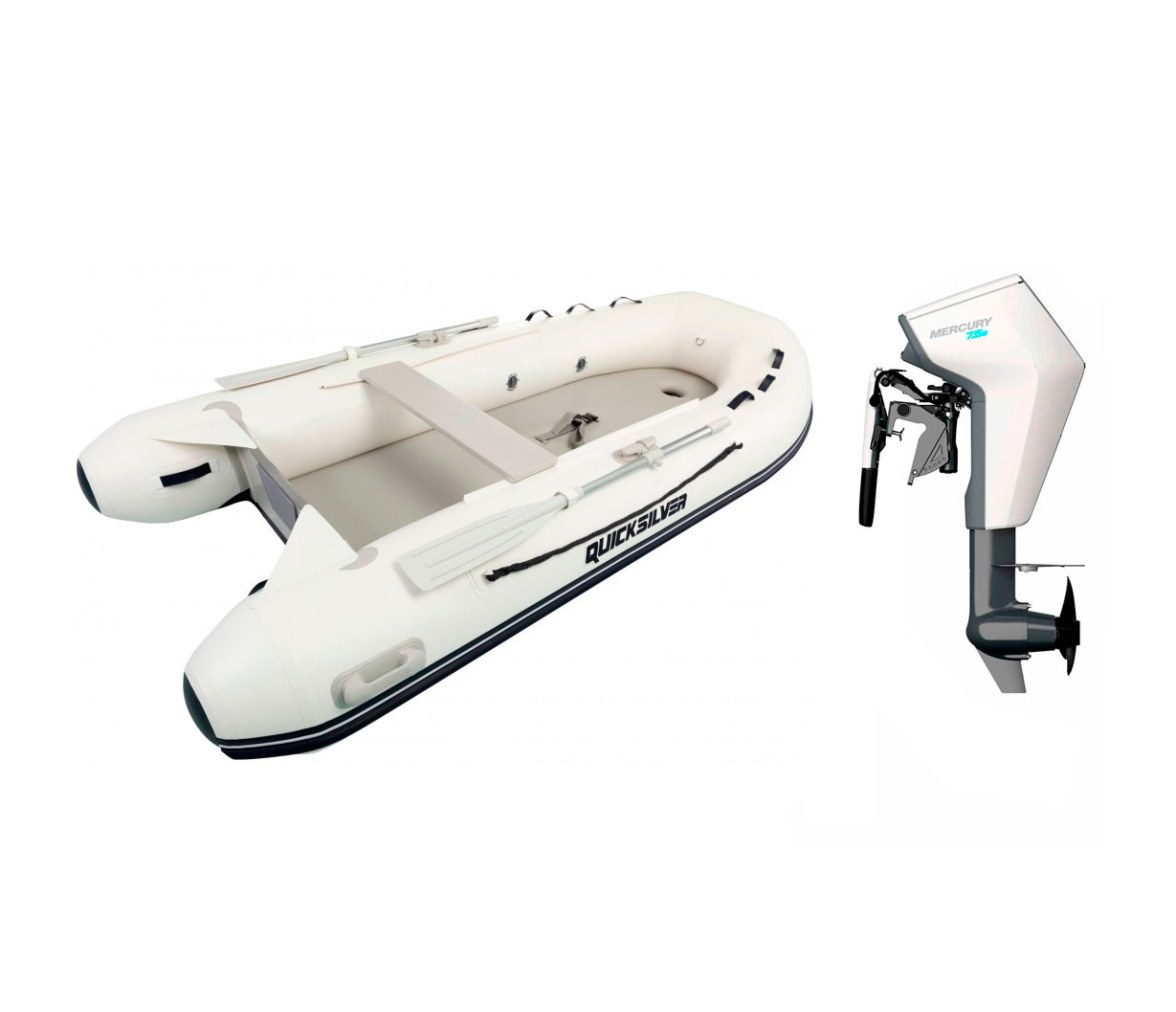 Pack Neumatica Quicksilver 320 AD + Motor Mercury Avator 7.5 EM