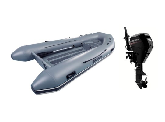 Pneumatic Pack Quicksilver 320 Alu Rib + Mercury 15 M EFI Outboard Motor
