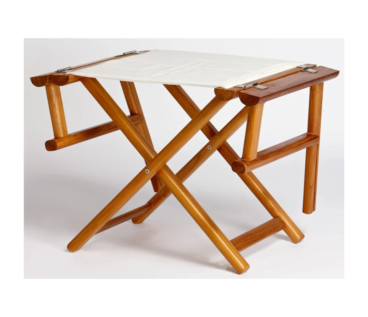 Silla Director Teca Plegable + Tejido Waterproof Beige - Marine Business