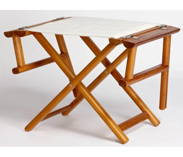 Silla Director Teca Plegable + Tejido Waterproof Beige - Marine Business