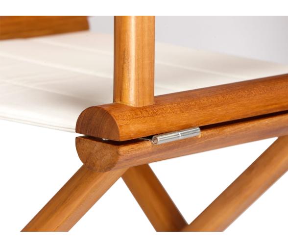 Silla Director Teca Plegable + Tejido Waterproof Beige - Marine Business