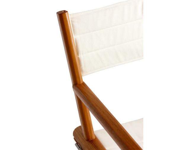 Silla Director Teca Plegable + Tejido Waterproof Beige - Marine Business