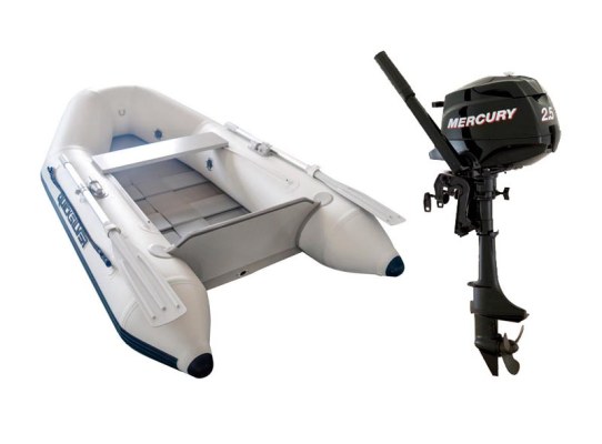 Pack Neumatica Quicksilver 200 Tendy SF + Motor Mercury F2,5 M