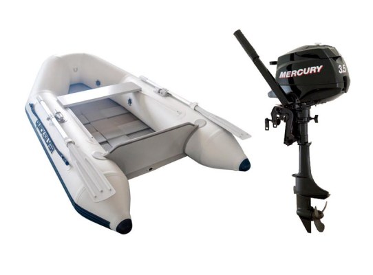 Pack Neumatica Quicksilver 240 Tendy SF + Motor Mercury F3,5 M