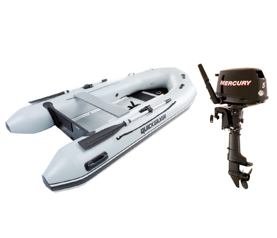 Pack Neumatica Quicksilver 250 Sport + Motor Mercury F 5 M